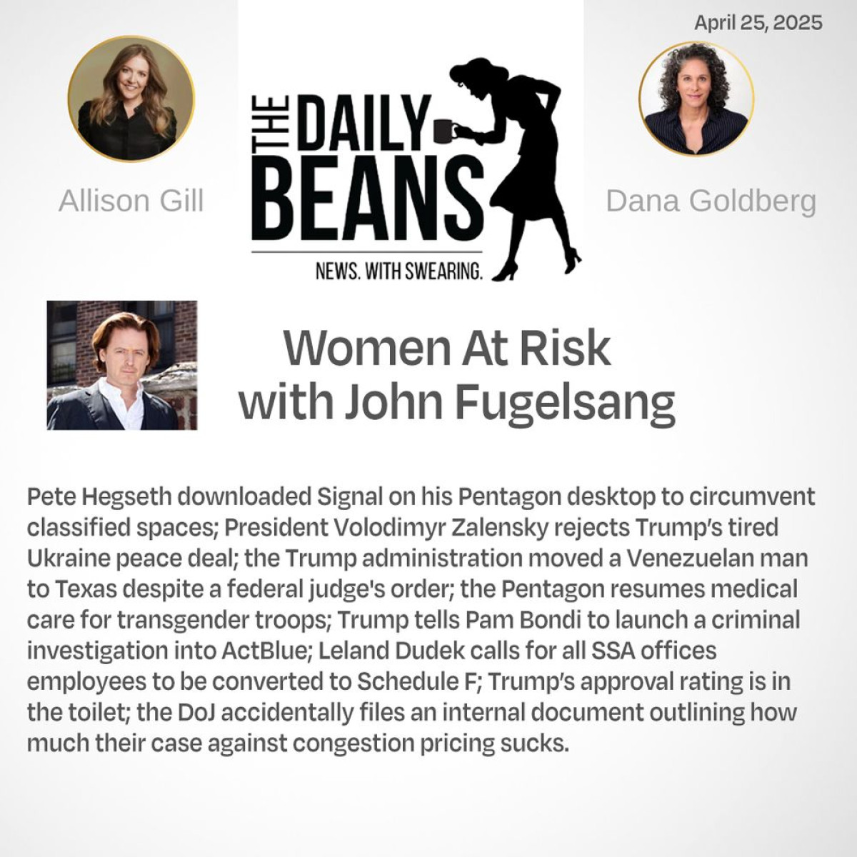 John Fugelsang’s Accidental Headline: No Comma After ‘Risk’ John Fugelsang's favorite accidental headline moment adds wit and spark to media discourse.