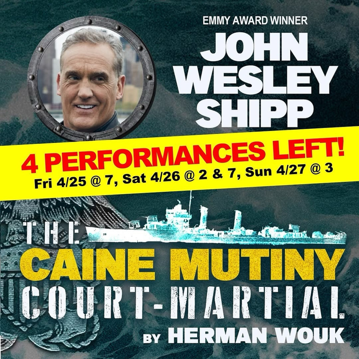 John Wesley Shipp Stuns Audiences In The Caine Mutiny Court-Martial At Judson Theatre The Emmy winner anchors a powerful stage performance.