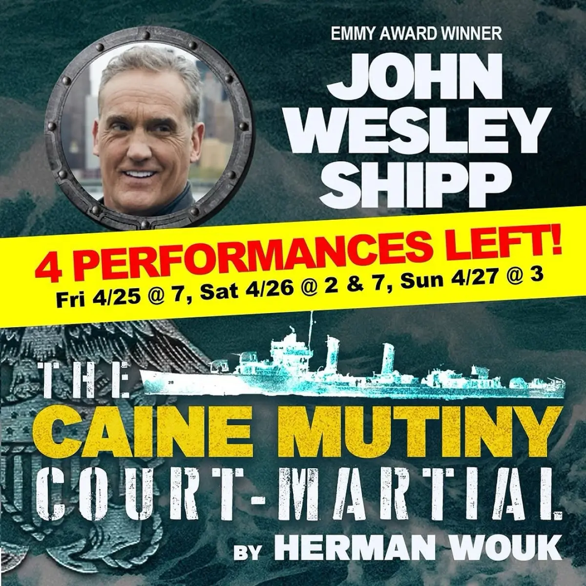 John Wesley Shipp Stuns Audiences In The Caine Mutiny Court-Martial At Judson Theatre The Emmy winner anchors a powerful stage performance.