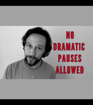 The actor shares thoughtful insights about embracing pauses both in performance and daily living.