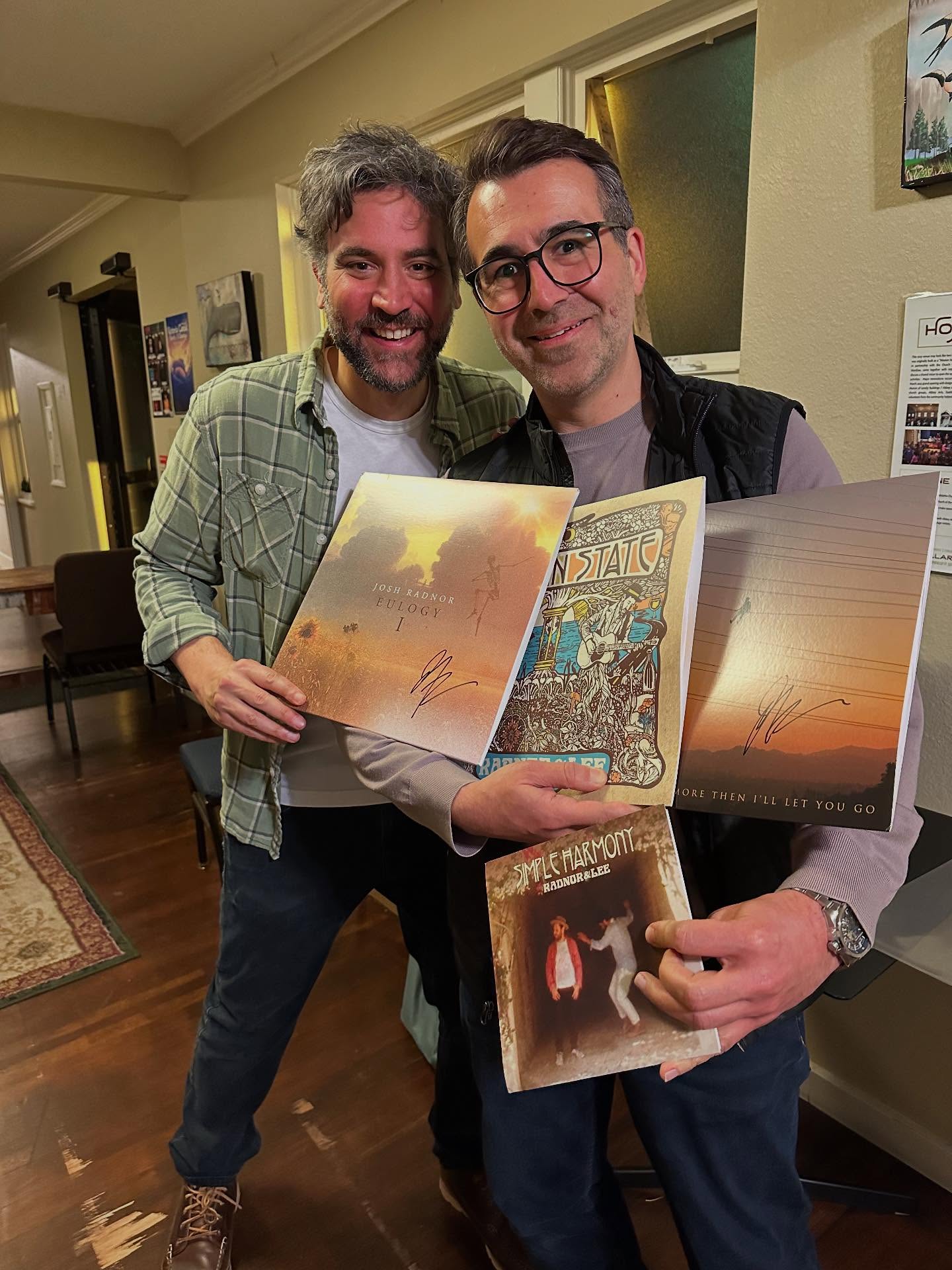Josh Radnor Delights Fans With Eulogy II Tour Snapshots Josh Radnor shares captivating stage moments and heartfelt gestures on tour; join him now!