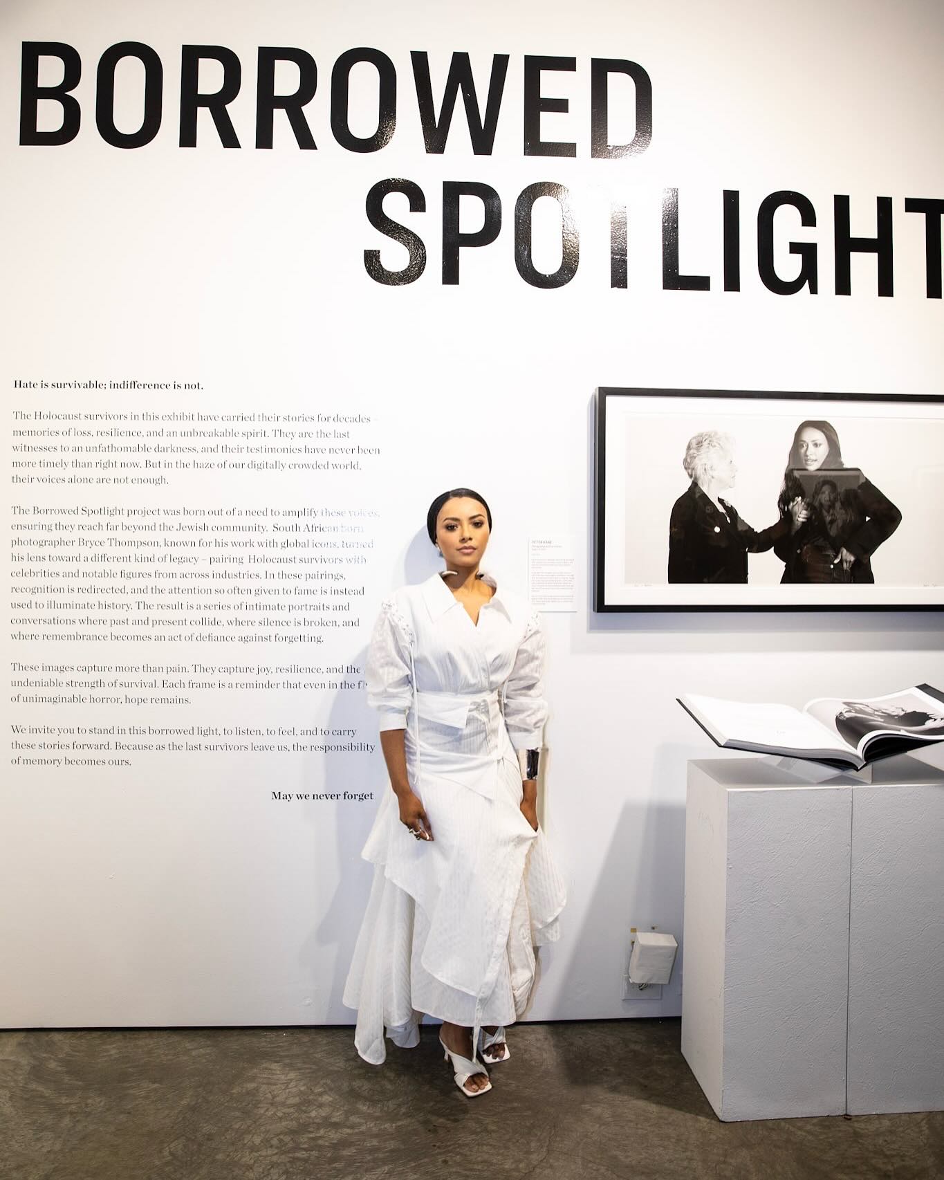 Kat Graham Honors Holocaust Survivors At Borrowed Spotlight Kat Graham melds art and remembrance in an exhibit that honors survival and legacy deeply.