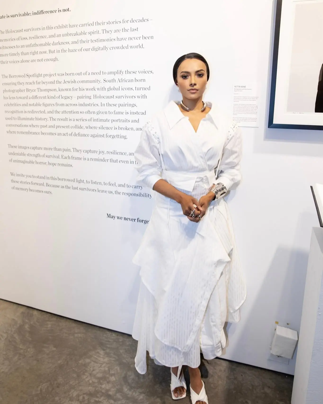 Kat Graham Honors Holocaust Survivors At Borrowed Spotlight