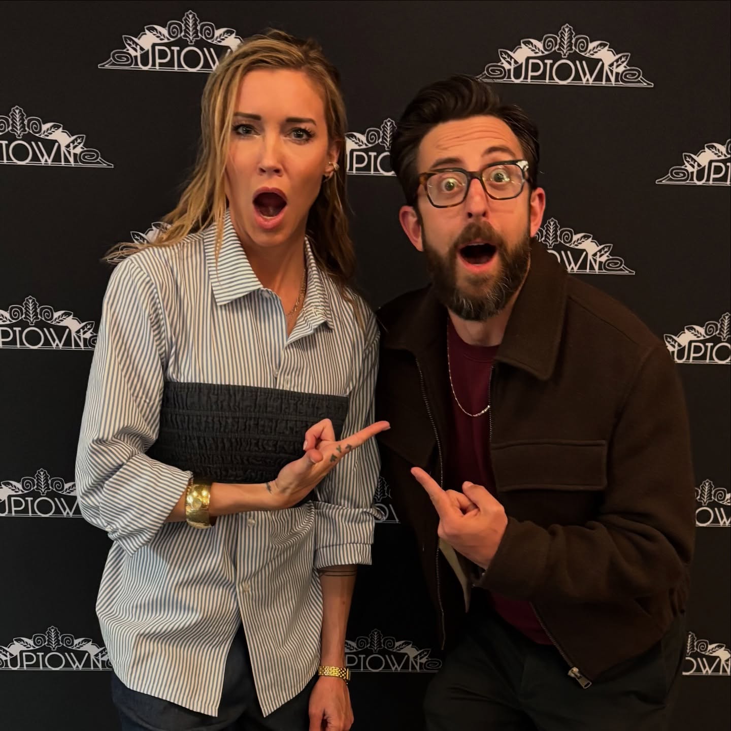 Katie Cassidy Relishes Blast From The Past Encounter Actress Katie Cassidy delights in a nostalgic bump-in with colleagues at a sparkling event.