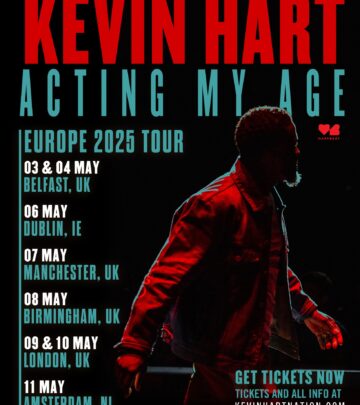 Kevin Hart announces his biggest European tour yet, set to spark energy across every city.