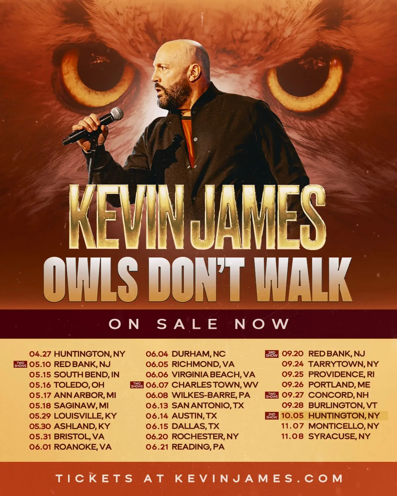 Kevin James Announces New Tour Dates With Instagram Teaser Beloved comedian expands comedy tour following pattern of recent venue announcements.