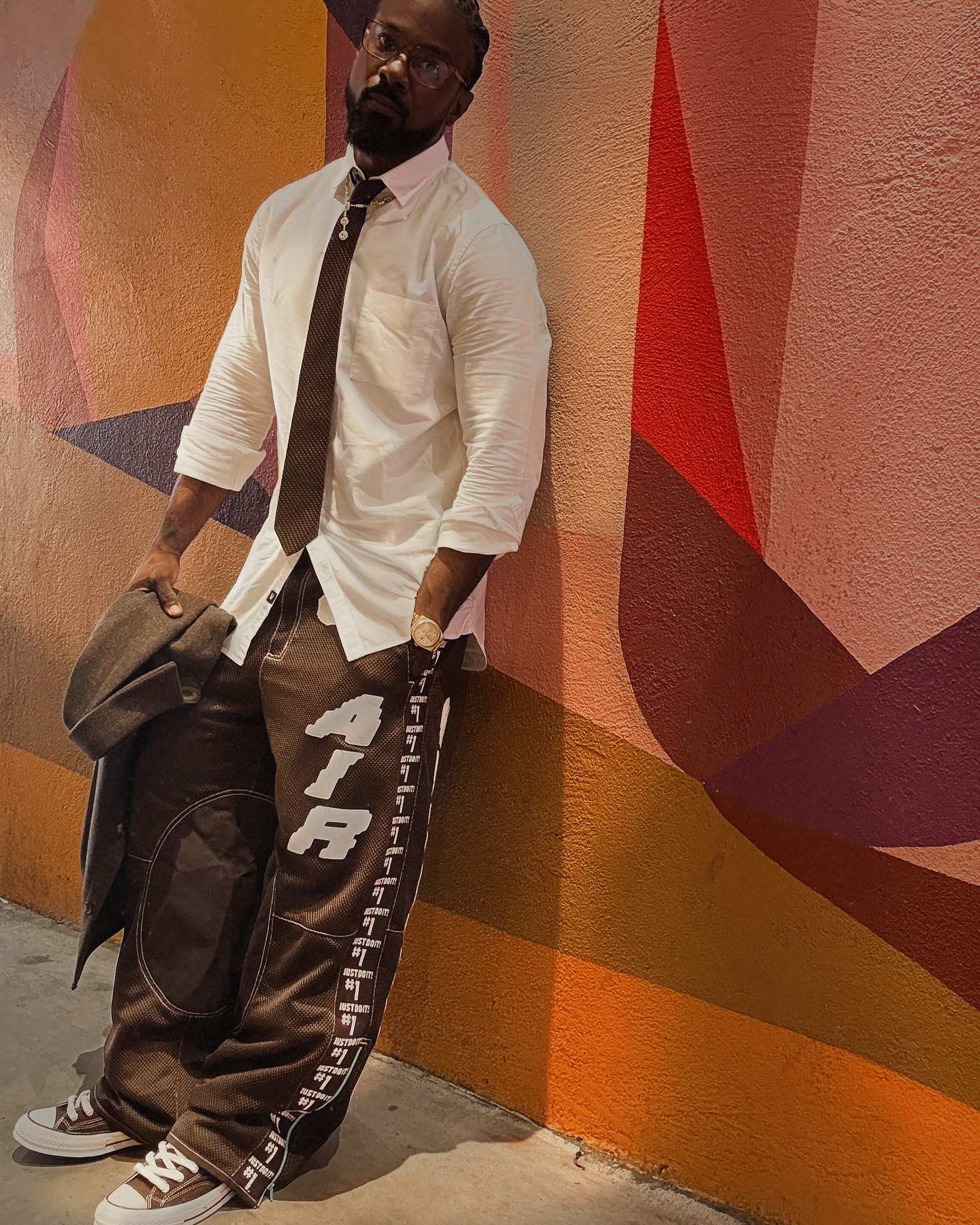 Lance Gross Dazzles With Chocolate Brown Chic Look