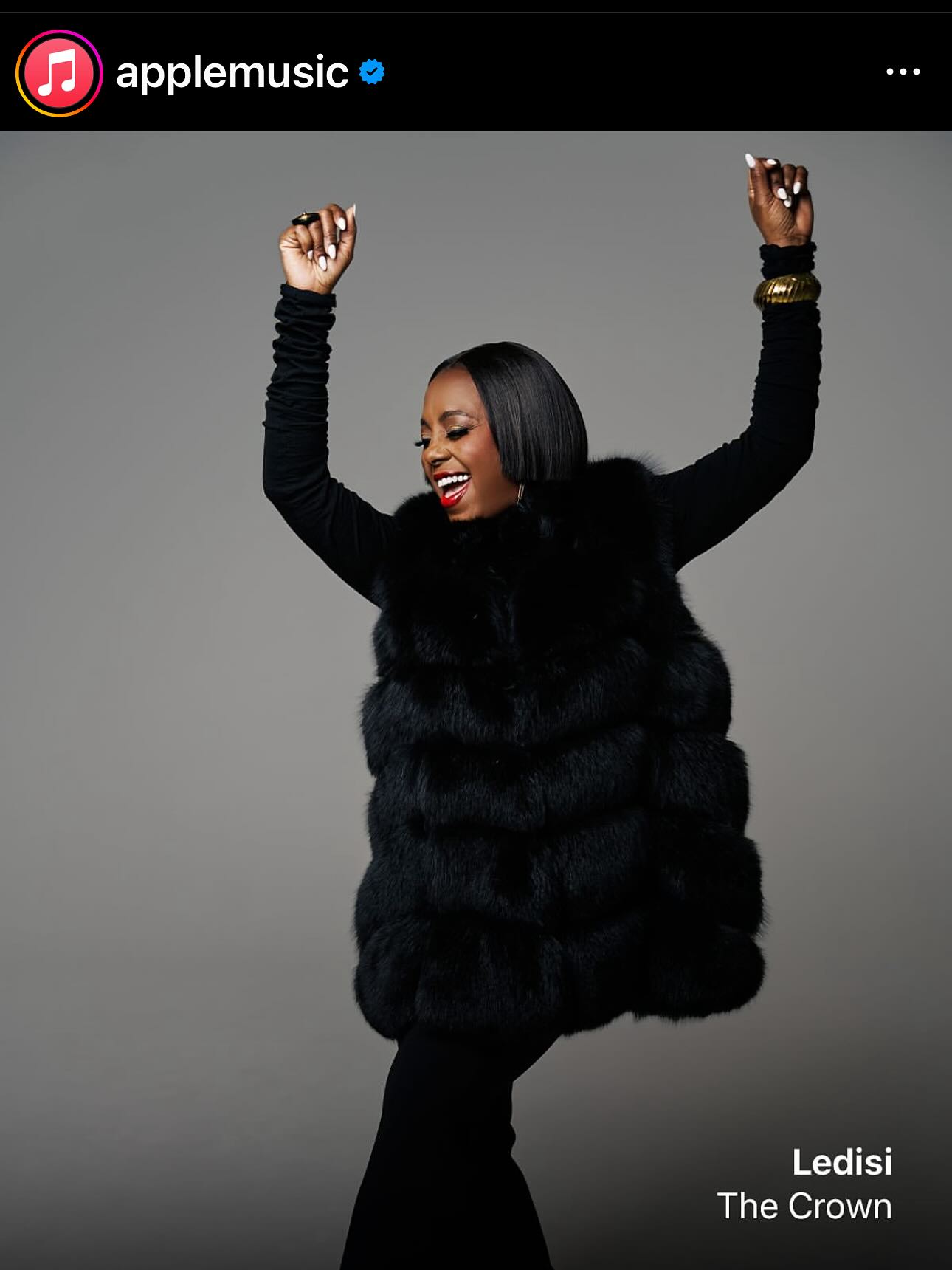 Ledisi’s ‘The Crown’ Gets Major Recognition From Apple Music Grammy-winning artist celebrates streaming success with her team
