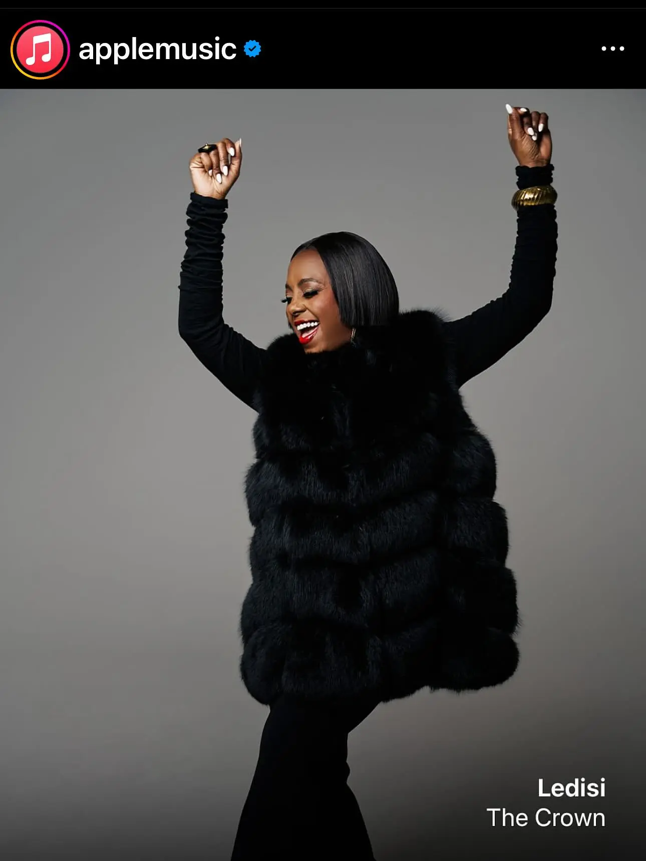 Ledisi’s ‘The Crown’ Gets Major Recognition From Apple Music Grammy-winning artist celebrates streaming success with her team