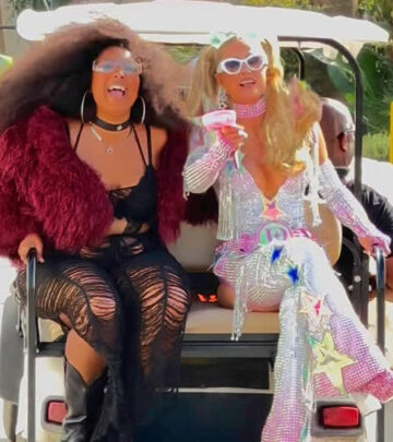 The Grammy-winning artist shares fun clip with hotel heiress, continuing their iconic catchphrase.