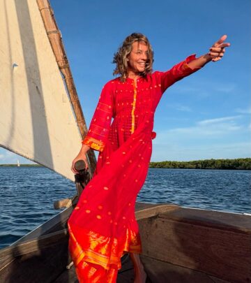 The actress finds deeper meaning in passion as a lifestyle while embracing Kenya's coastal paradise