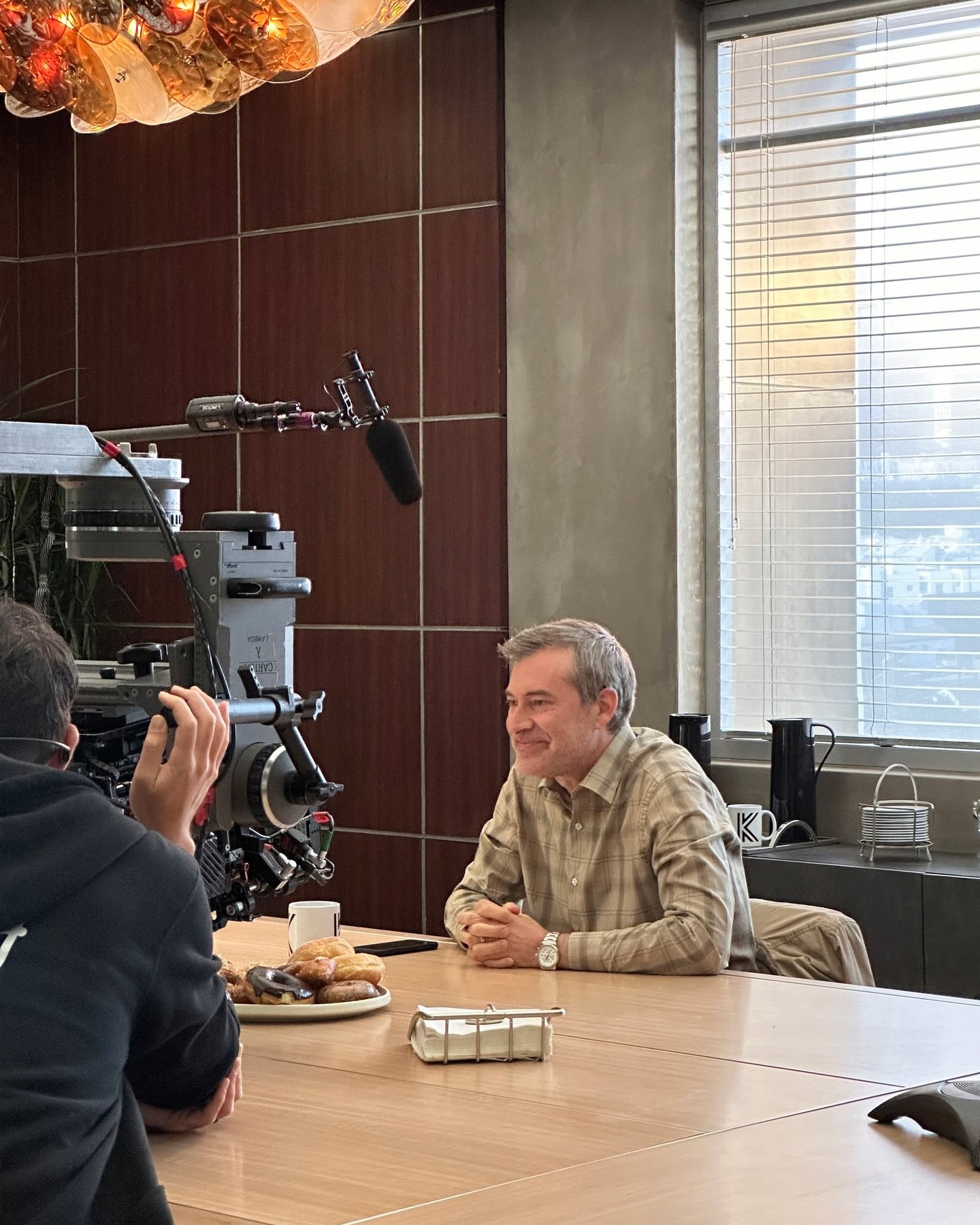 Mark Duplass Shines On Set For Good American Family Actor brings heart-warming behind the camera for his new project