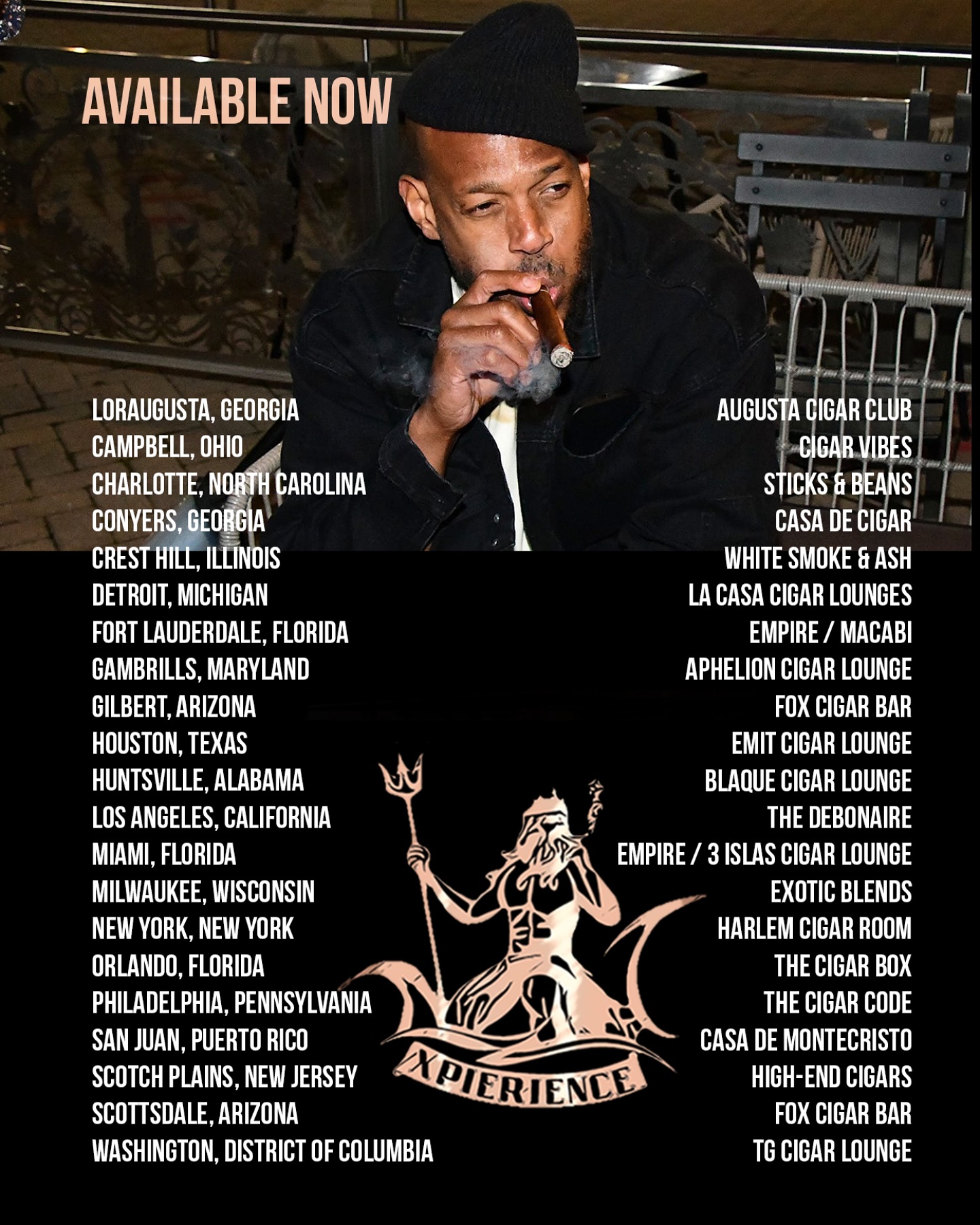 Marlon Wayans’ Liga Tridente Cigars Now Available At 23 Locations Across USA The comedian and entrepreneur expands his premium cigar brand with growing national presence