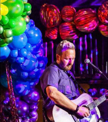 Acclaimed actress champions friend Josh Leuner's monthly LGBTQ+ event in heart of London.