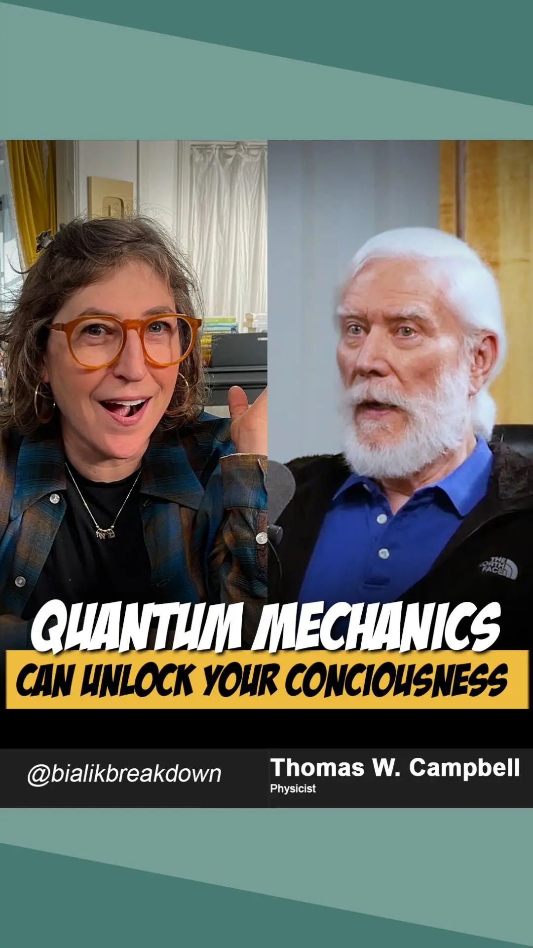 Mayim Bialik Explores Consciousness And Virtual Reality Theory With Thomas Campbell On Bialik Breakdown Mayim Bialik Explores Consciousness And Virtual Reality Theory With Thomas Campbell On Bialik Breakdown