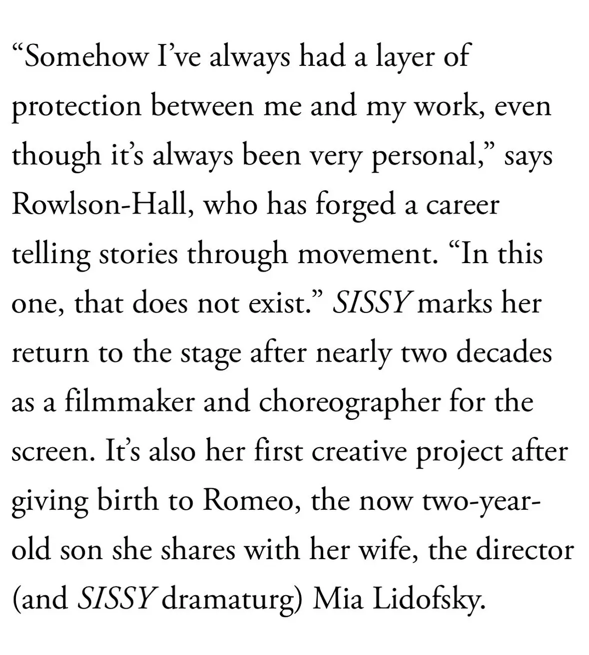 Megan Boone Celebrates The Final Day Of 'SISSY' At Baryshnikov Arts Center