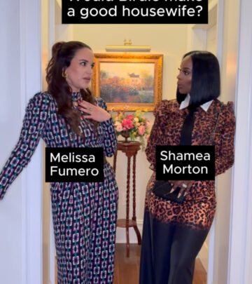 Melissa Fumero suggests Birdie as the perfect Real Housewives addition amid show promos.