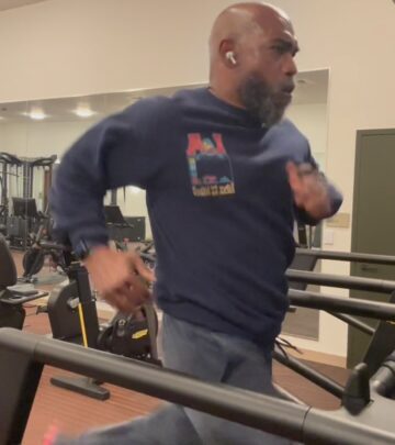 Actor shares uphill walking and sprint routine that burns fat while preserving muscle strength.