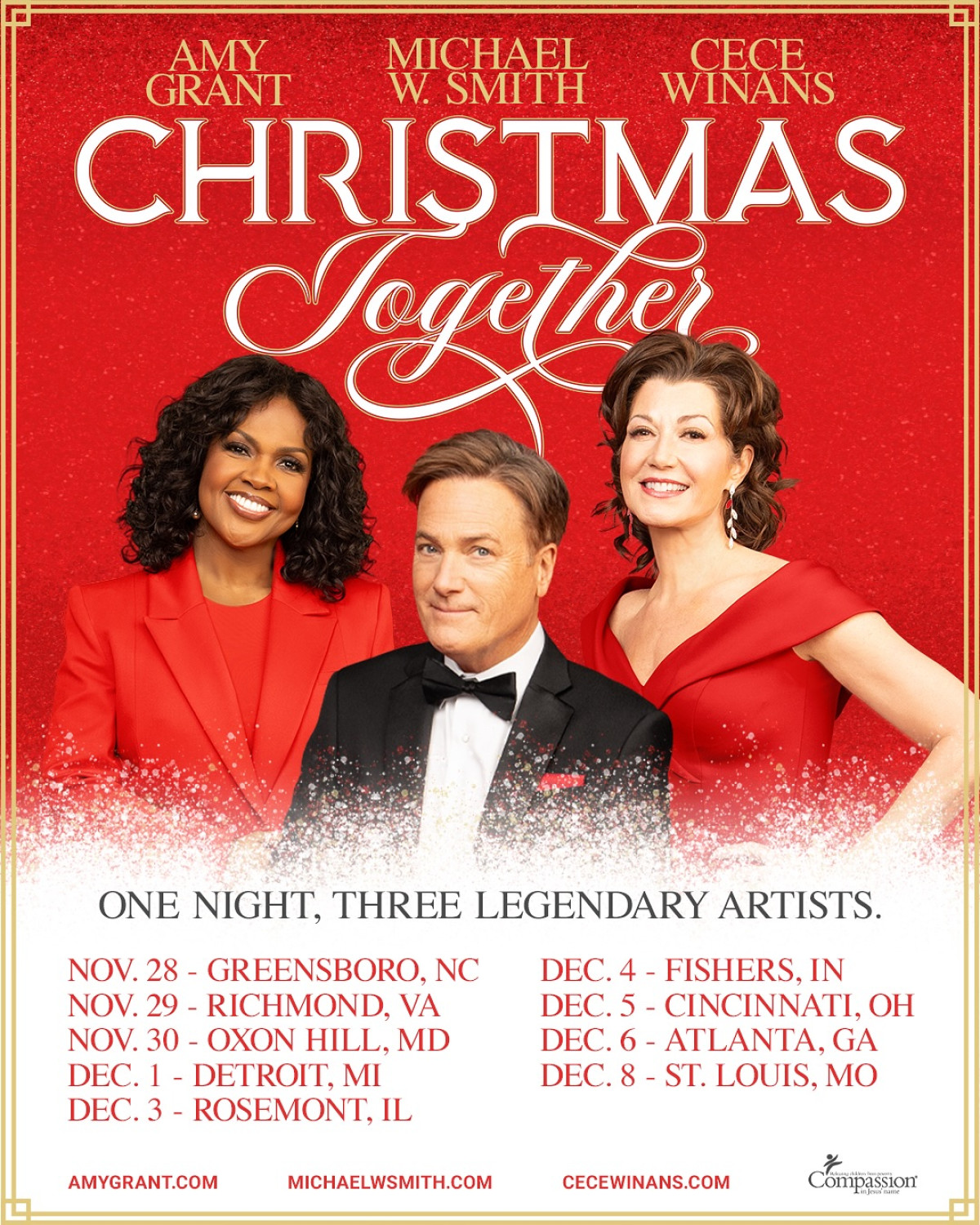 Michael W. Smith Announces Christmas Together Tour With Amy Grant And CeCe Winans The beloved Christian music icon reveals holiday concert series with star-studded lineup.