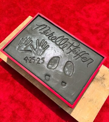Michelle Pfeiffer Shines at TCM Hand & Footprint Ceremony