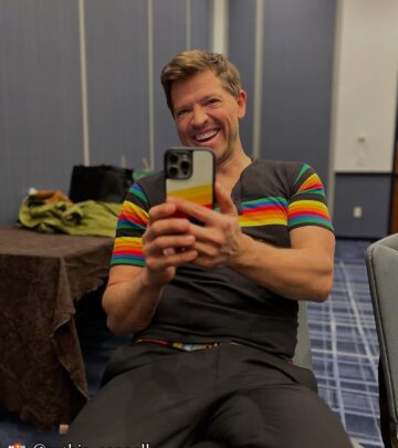 Misha Collins stuns fans on Instagram with a witty caption and matching style flair.