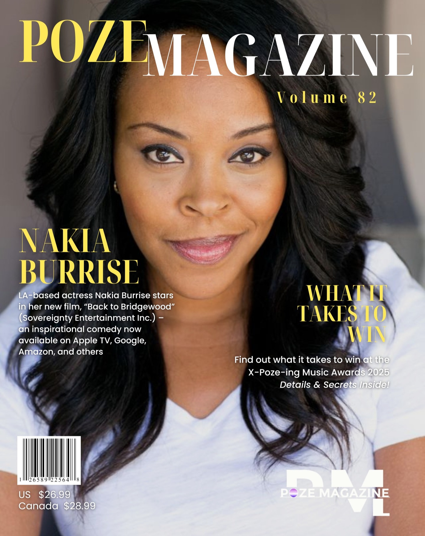 Nakia Burrise Shines on Poze Magazine Volume 82 Cover Celebrating Nakia Burrise—Power Rangers alum—covering Poze Magazine Volume 82 and more!!!