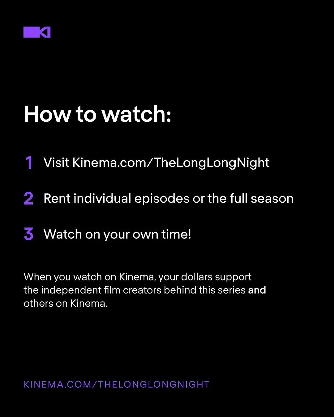New Indie Film Series 'The Long Long Night' Streams on KinemaHQ