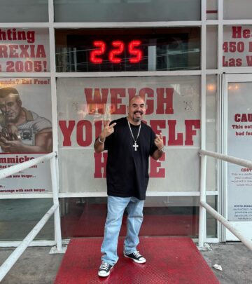 The veteran character actor humorously claims most of his 200 pounds is 