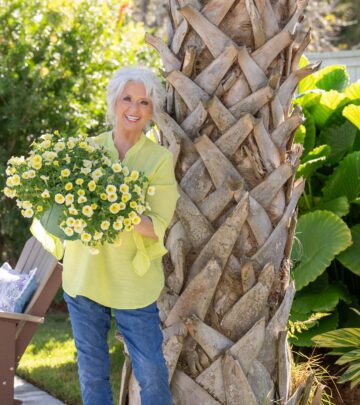 The Southern cooking icon shares spring inspiration while encouraging followers to embrace outdoors.