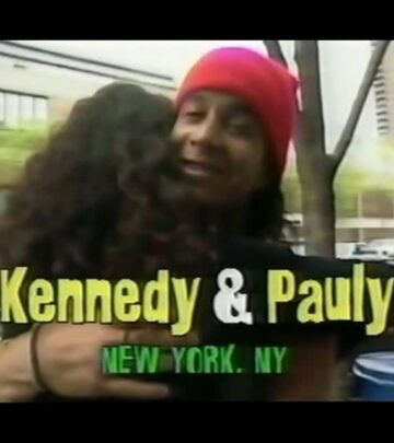 The 90s icon reconnects with former VJ before returning to New York for stand-up performance