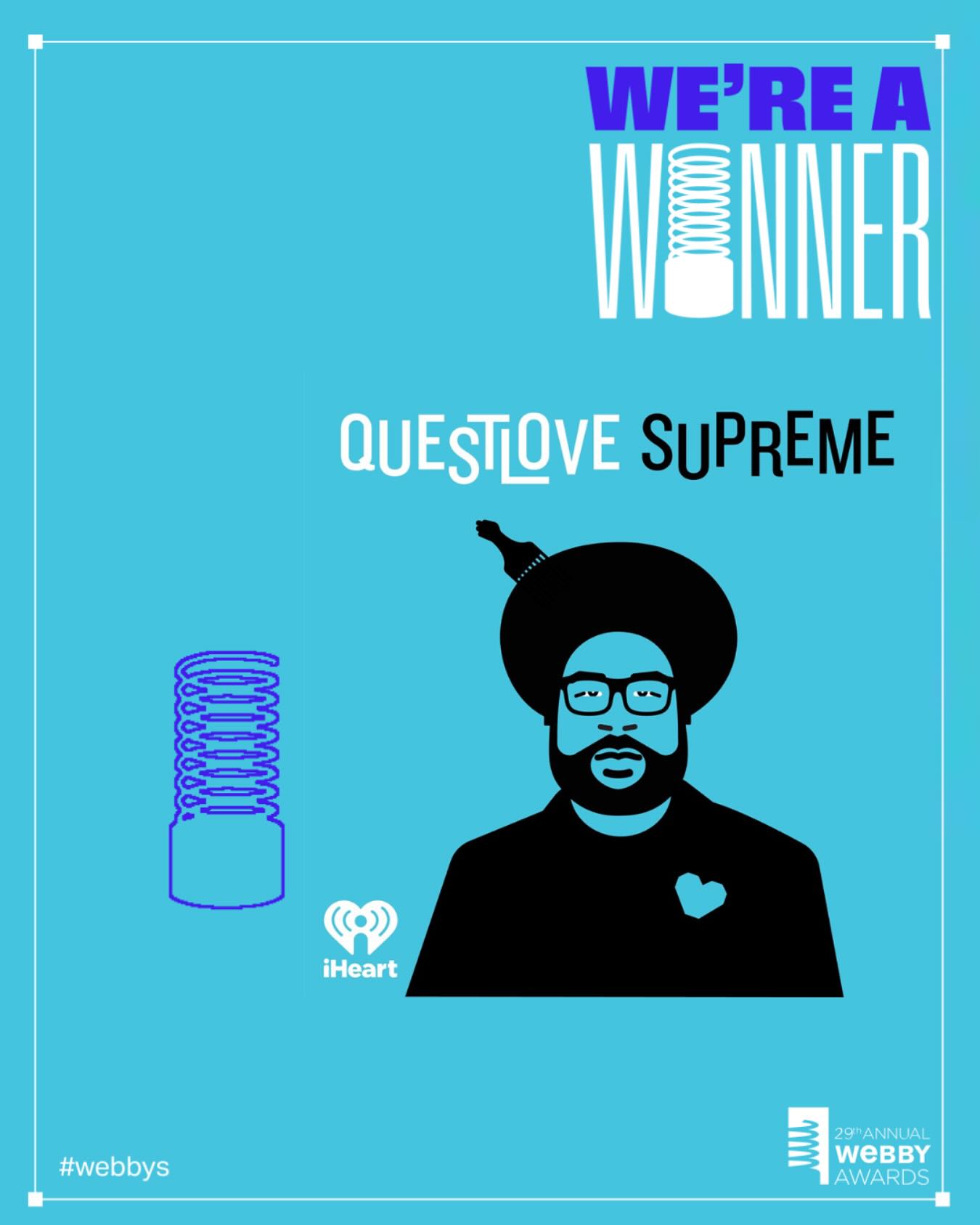 Questlove Supreme Podcast Wins Double Honours At 2025 Webby Awards Questlove Supreme Podcast Wins Double Honours At 2025 Webby Awards