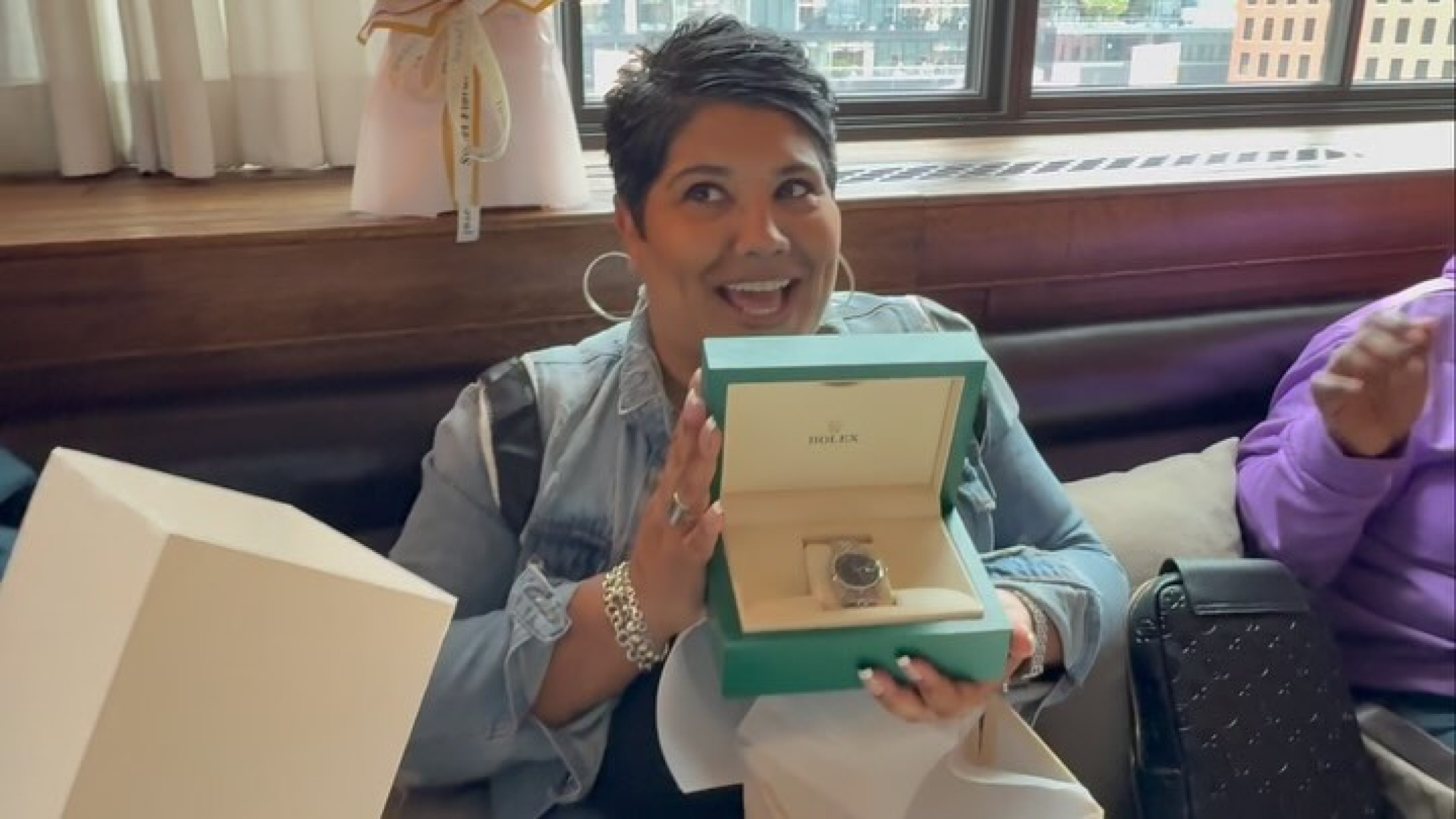 Ray J Surprises Melinda Santiago With Rolex Watch During Chicago Millennium Tour Stop RSVP family celebrates Santiago's birthday with luxury gift as national tour continues to wow fans.