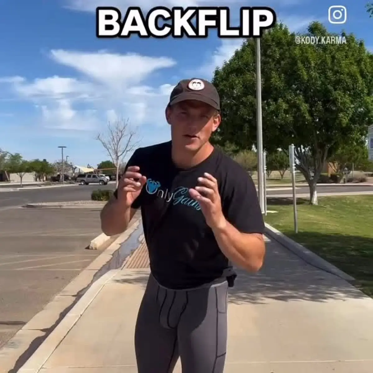 Rebecca Corry Inspires With Back Flip Challenge Rebecca Corry inspires fans with acrobatic back flips and a 'never give up' attitude.