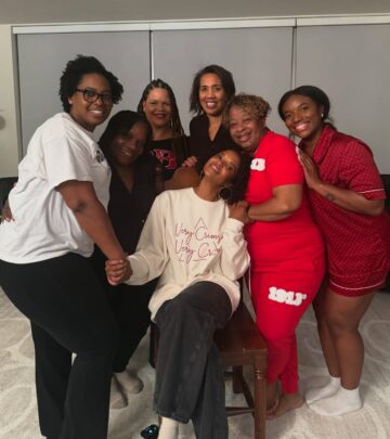 Award-winning actress honors sorority sister Imani while reflecting on lifelong sisterhood impact.