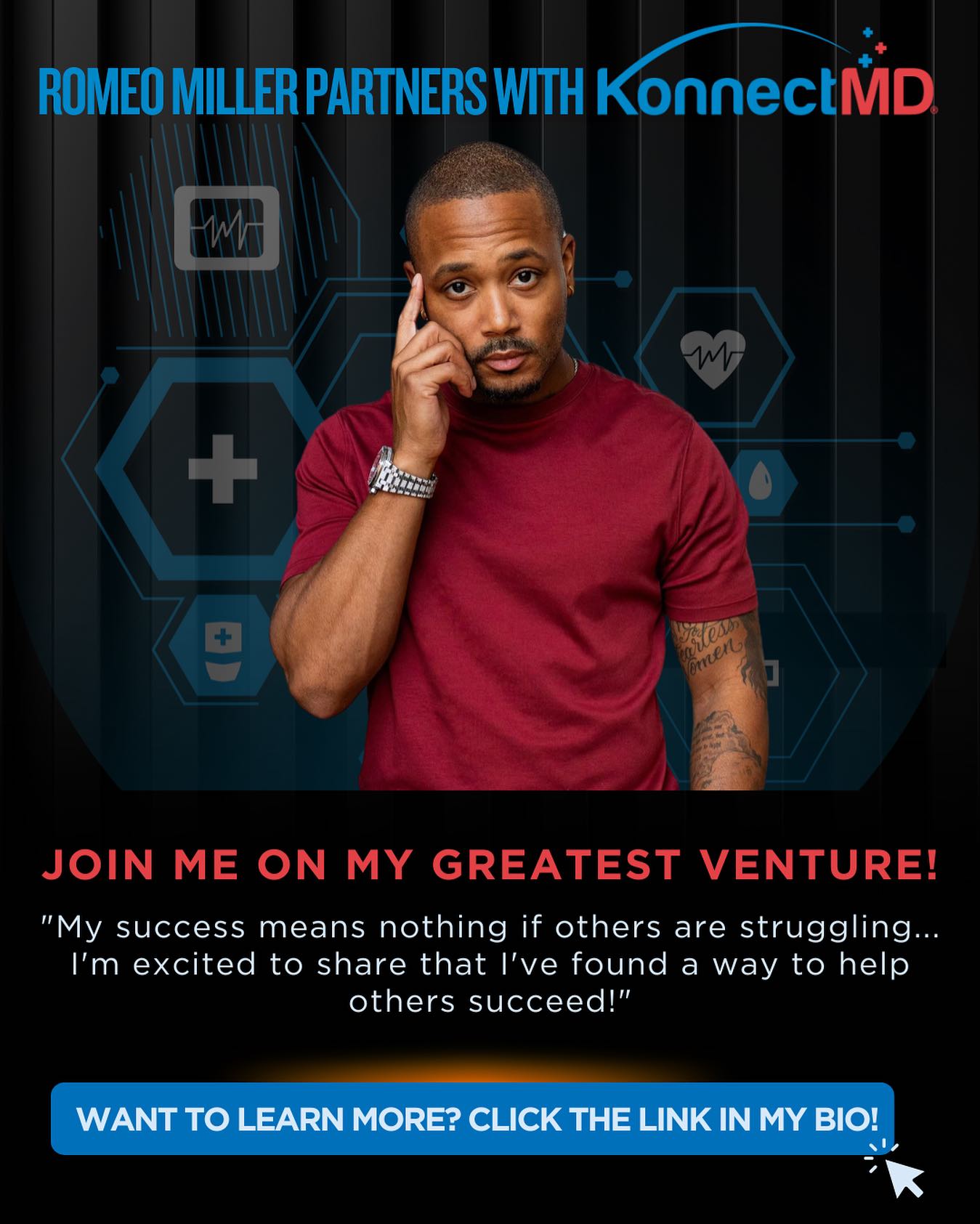 Actor and entrepreneur aims to make healthcare accessible amid personal connection to healthcare.
