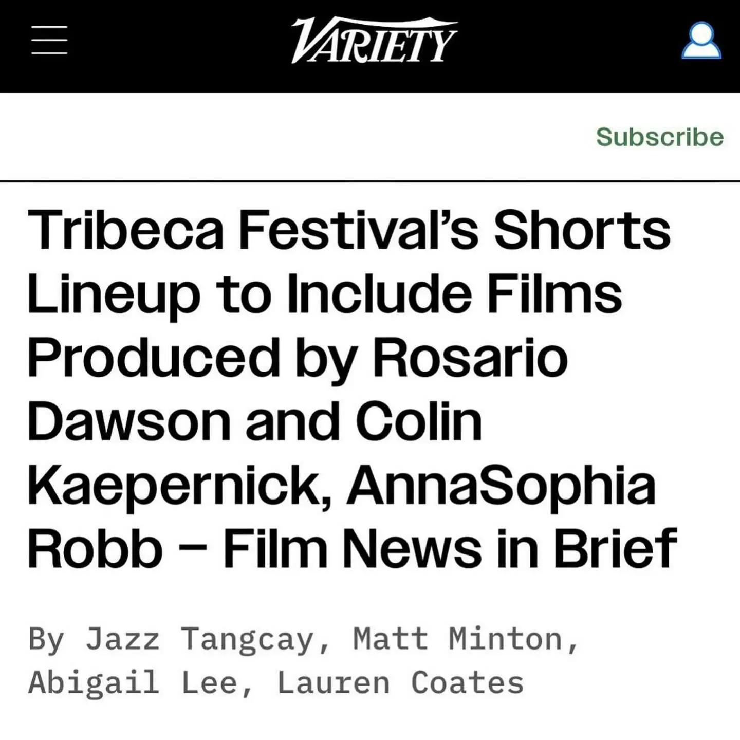Rosario Dawson's 'Kiss My Grass' Documentary Set To Premiere At Tribeca Film Festival 2025