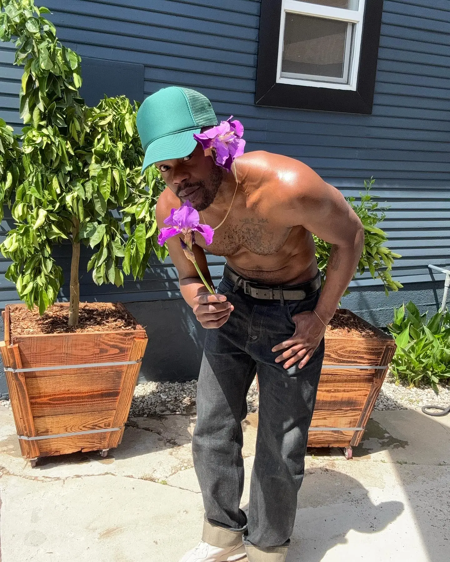 Sam Adegoke Embraces Earth Day With Orange Tree Planting Sam Adegoke Gets His Hands Dirty Planting Orange Trees For Earth Day