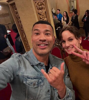 The 'Walking Dead' star cheers comics for their hilarious performances. 