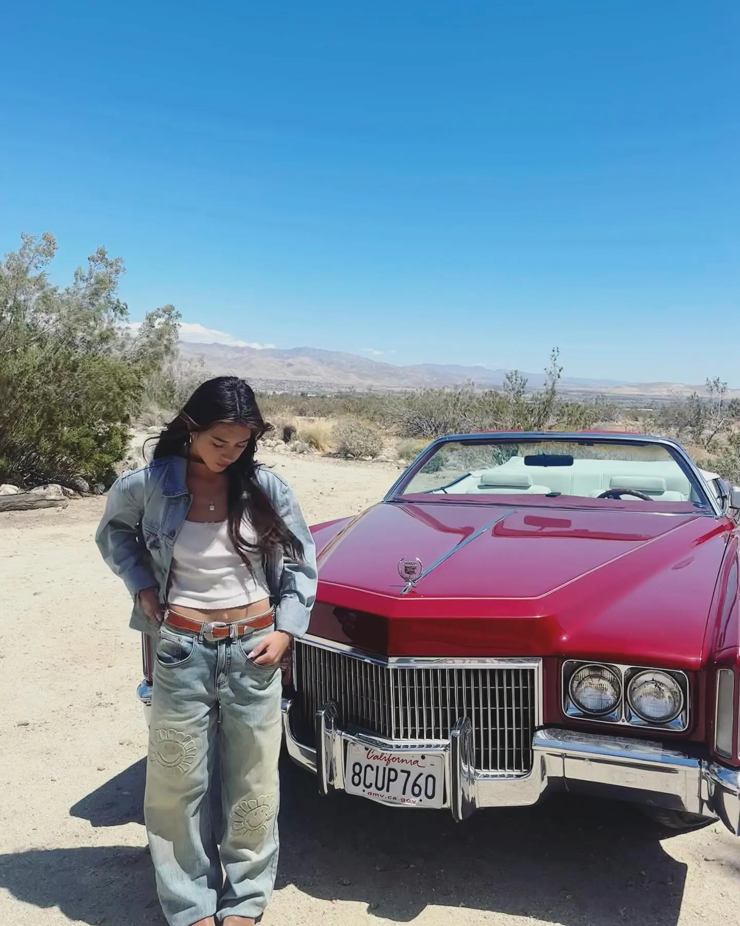 Scarlett Estevez Shines In Vibrant Desert Shoot Scarlett Estevez ignites style with a desert drive shoot, blending cars and cactus vibes!