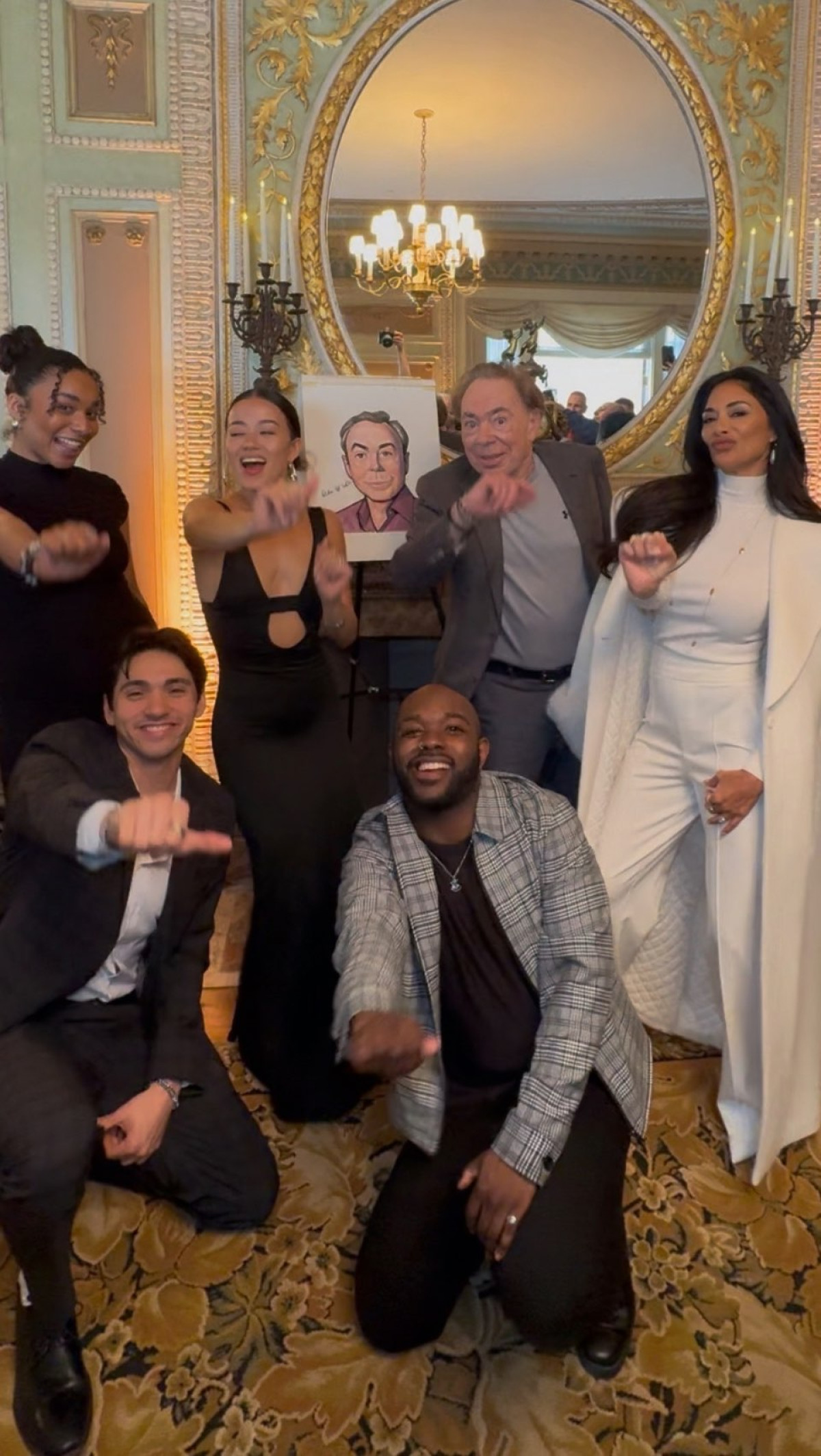 Nicole Scherzinger honors musical legend Andrew Lloyd Webber at iconic Sardi's milestone.