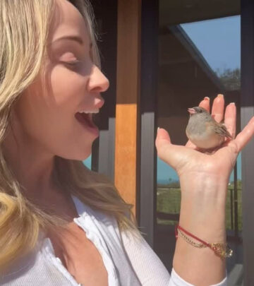 Tara Strong Makes A Feathered New Friend on Instagram