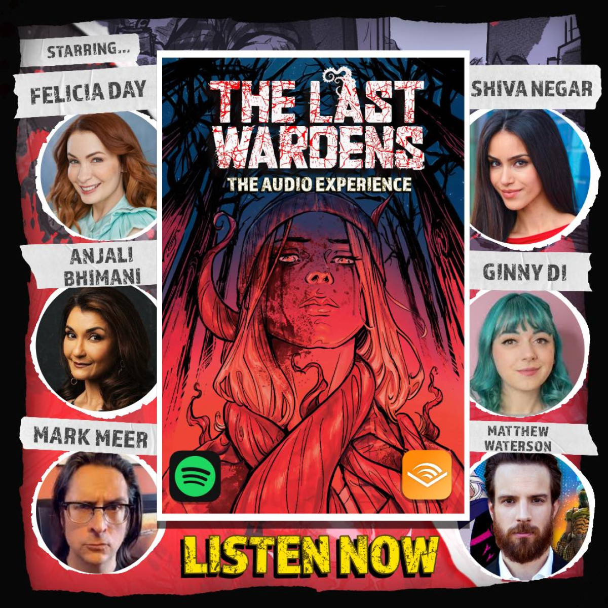 Experience raw horror, humor, and emotion in THE LAST WARDENS audio drama streaming now!!