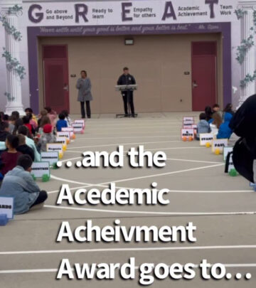 The acclaimed actress shares her pride as her nephew reaches an important milestone at school