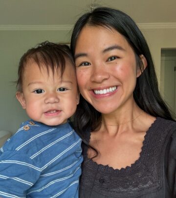 Actress shares excitement as her growing baby boy masters new skills.