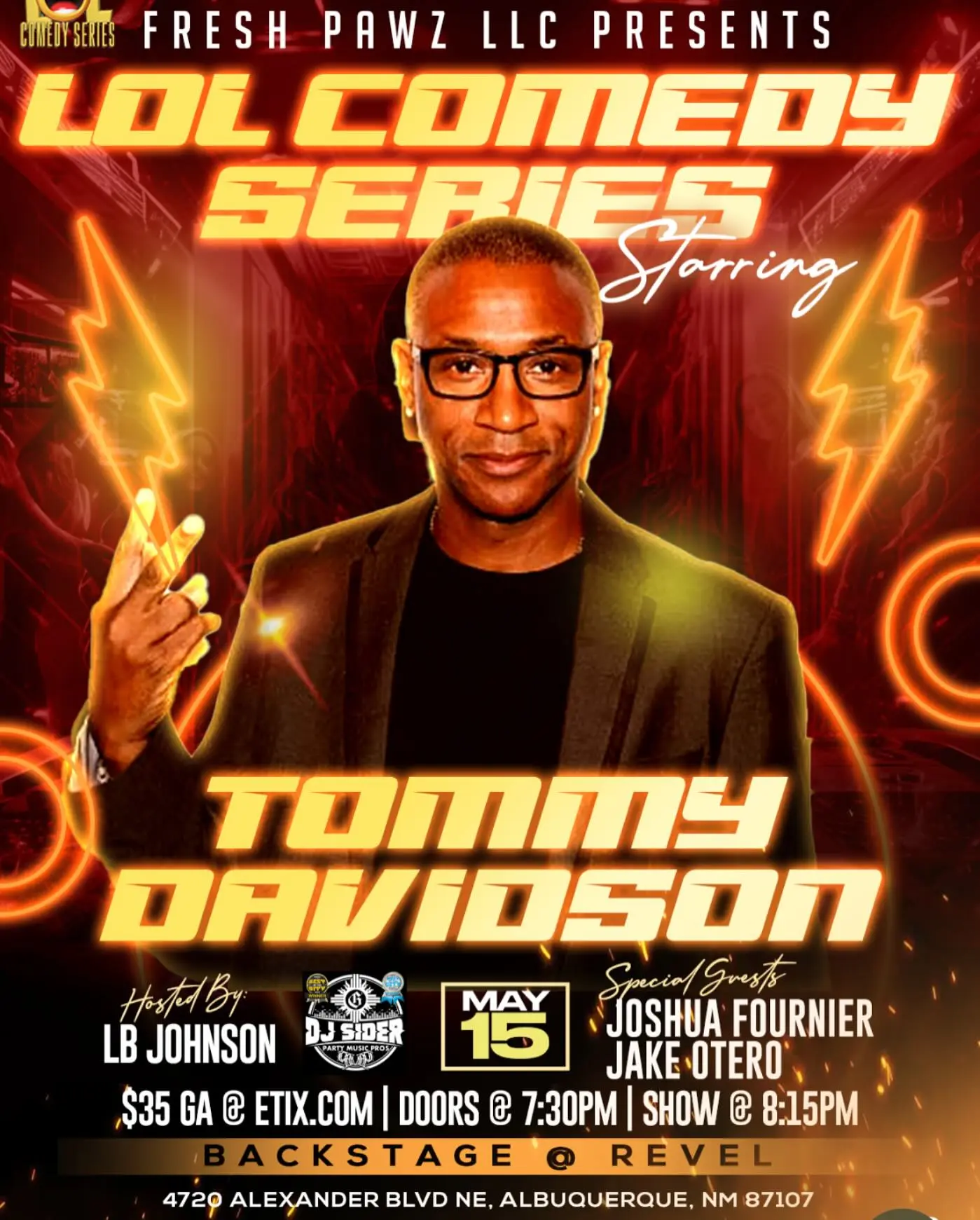 Tommy Davidson Announces Albuquerque Comedy Show On May 15