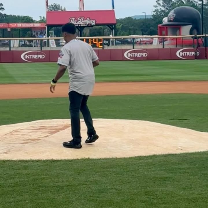 Walter Emanuel Jones Throws First Pitch At Huntsville Game, Gears Up For HSV Expo