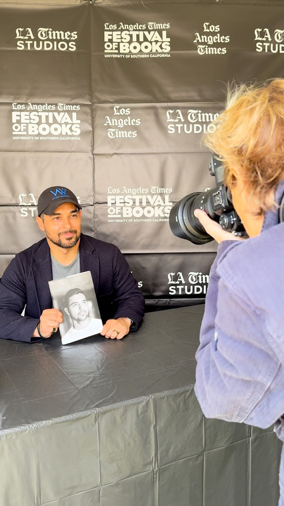 Wilmer Valderrama Thanks Fans At LA Times FOB Event Wilmer Valderrama radiates thanks at LA Times FOB, appreciating fans and supporters truly.