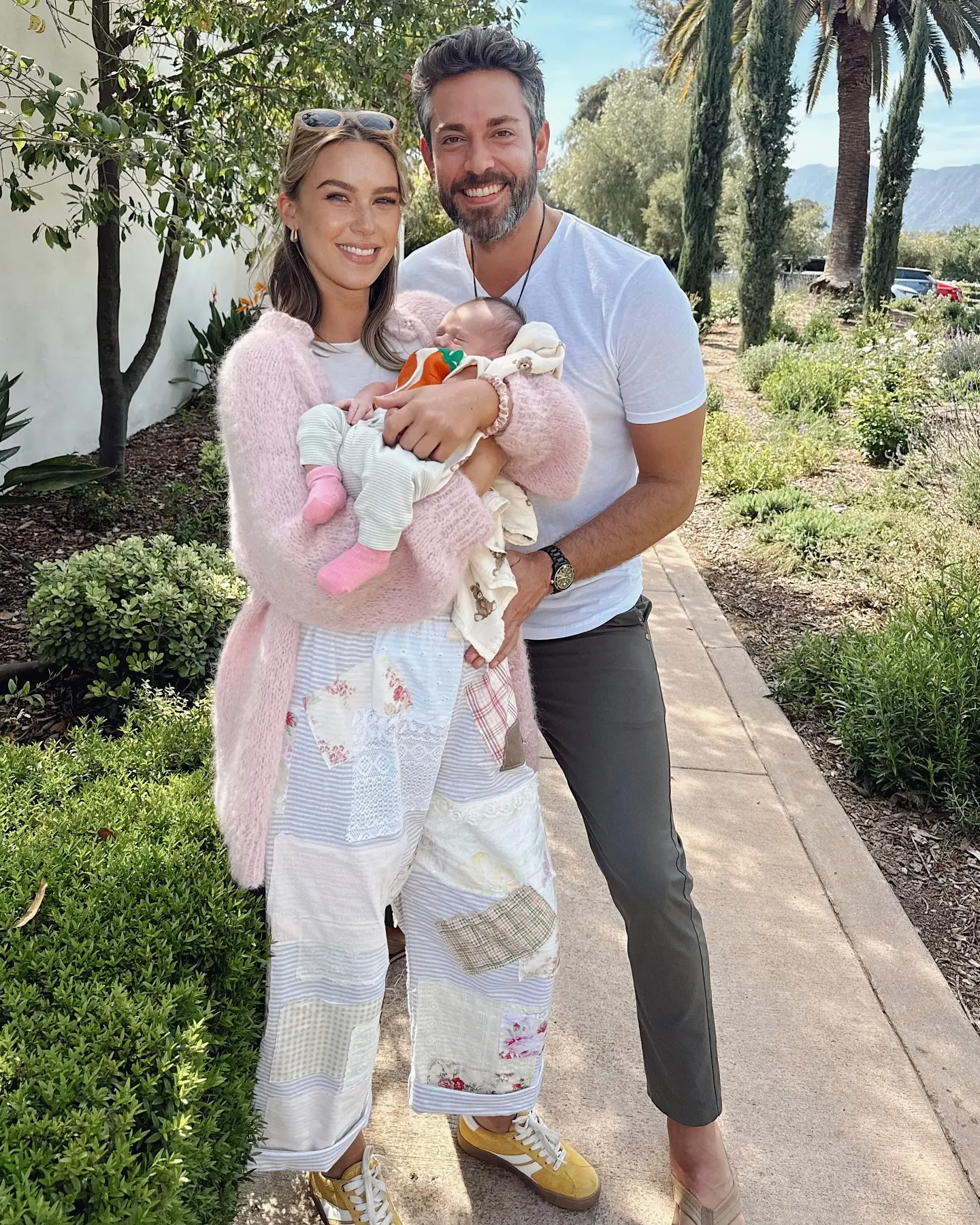 Zachary Levi Celebrates Easter Outing With Wife And Newborn Son Zachary Levi Celebrates First Family Outing With Wife And Newborn Son At Ojai Valley Inn