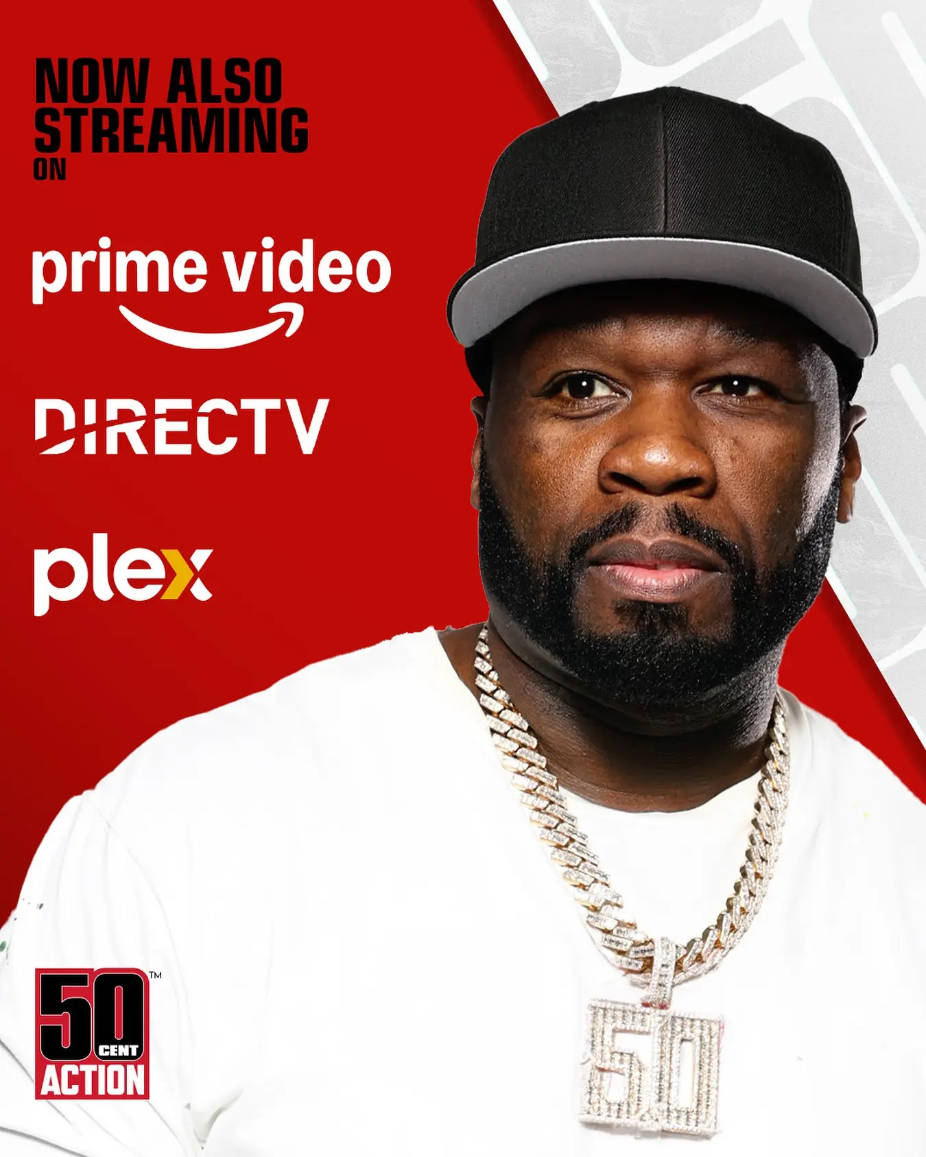 50 Cent Action Now Streaming Fresh streaming horizons unveil three new channels for fans to catch 50 Cent Action today.