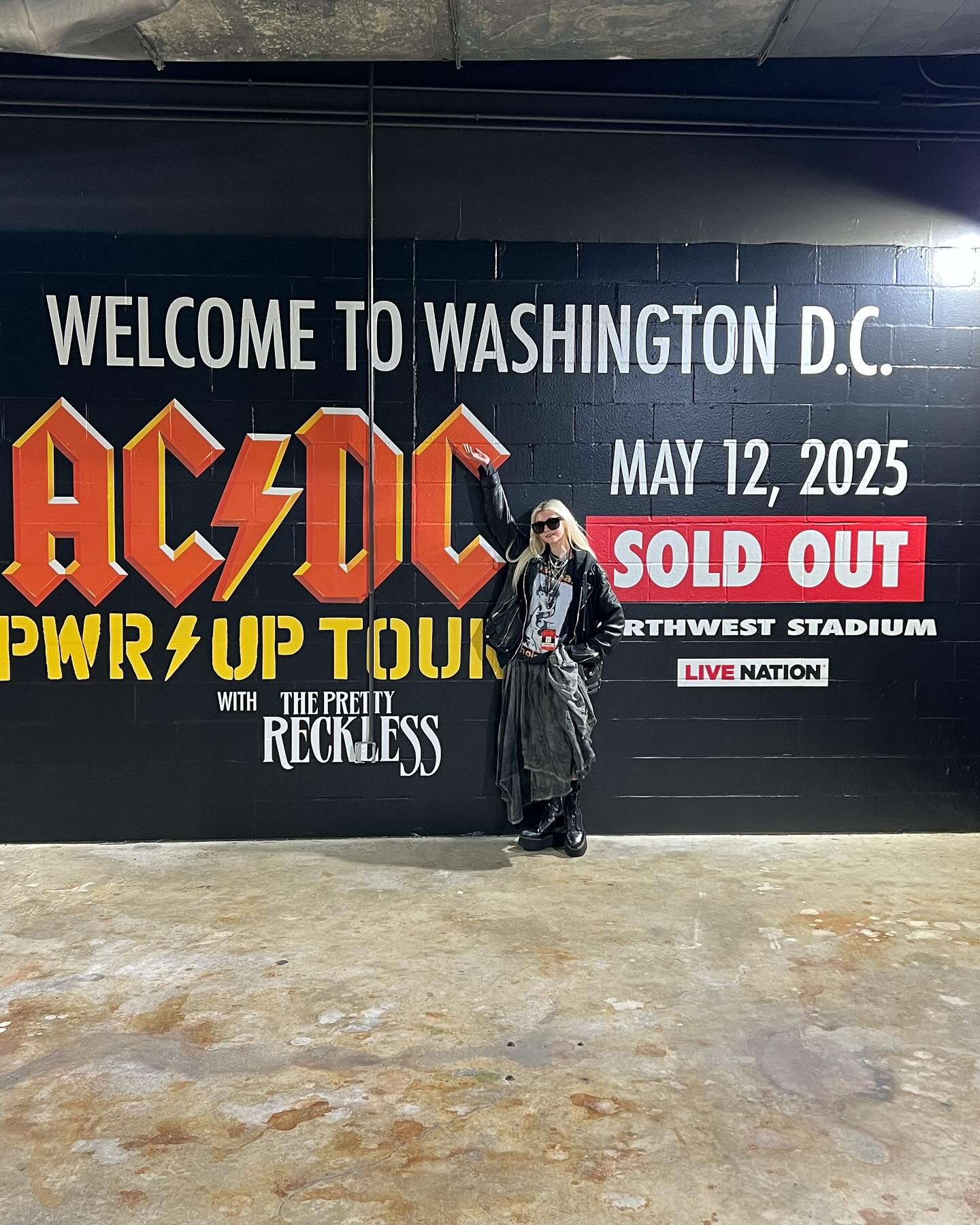 Taylor Momsen teases AC/DC concert tonight at NW Stadium, sending electrifying vibes ASAP